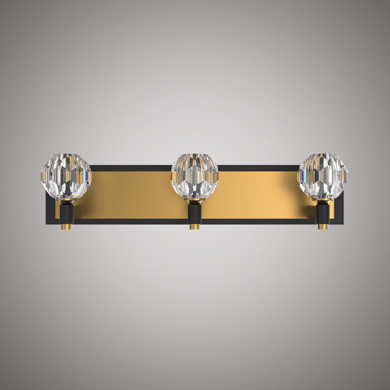 3 Lights VL1825-3AB/BK Matte Black/Aged Brass  Dimmable 150W