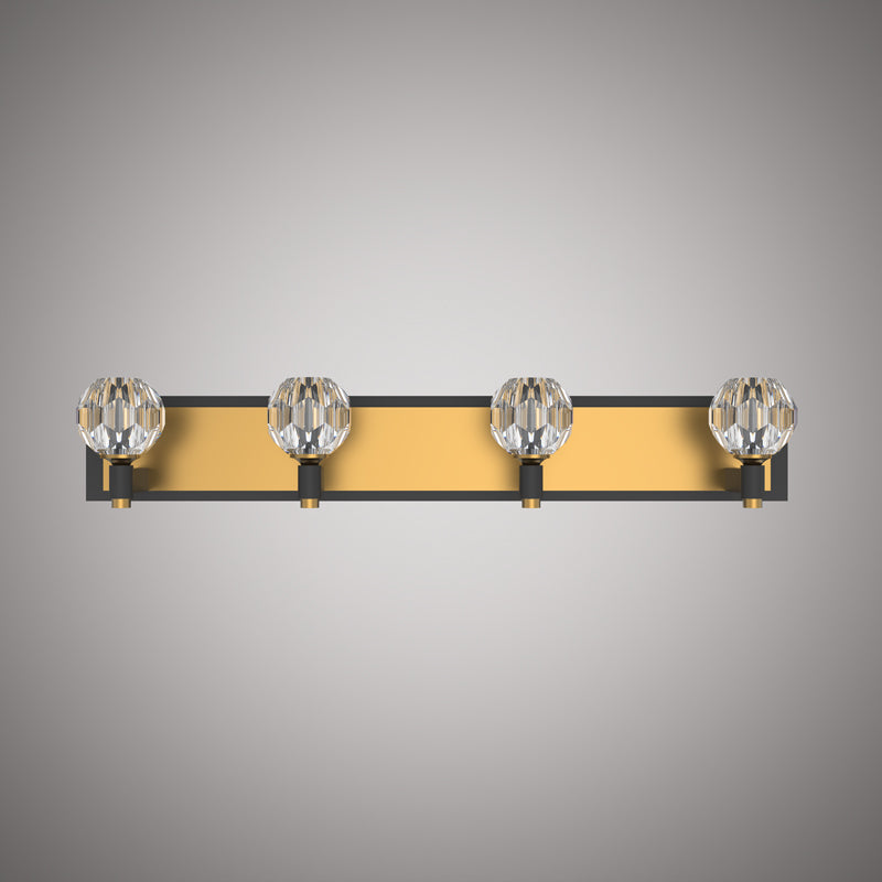 4 Lights VL1825-4AB/BK Matte Black/Aged Brass  Dimmable 200W