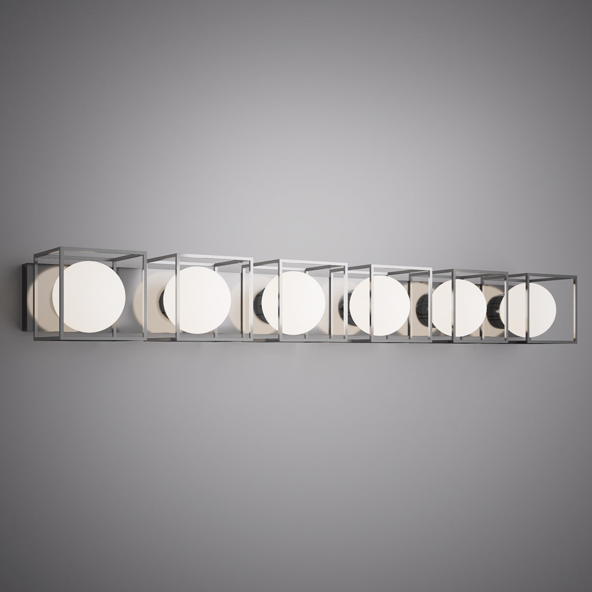 6 Lights Luna 6-light Vanity Light Polished Chrome  Dimmable 360W