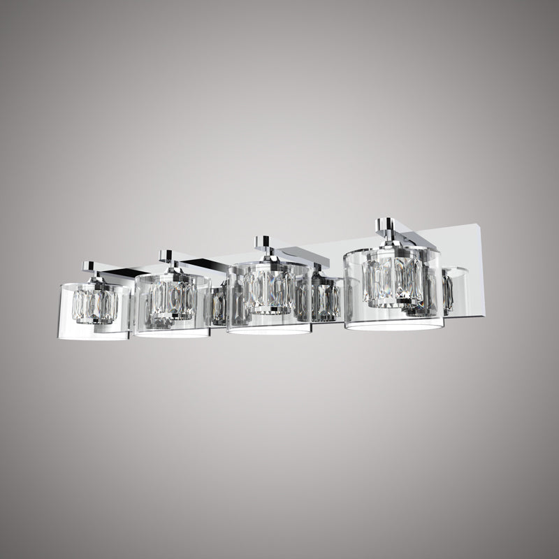 4 Lights Elizabeth Vanity Light Polished Chrome  Dimmable 200W