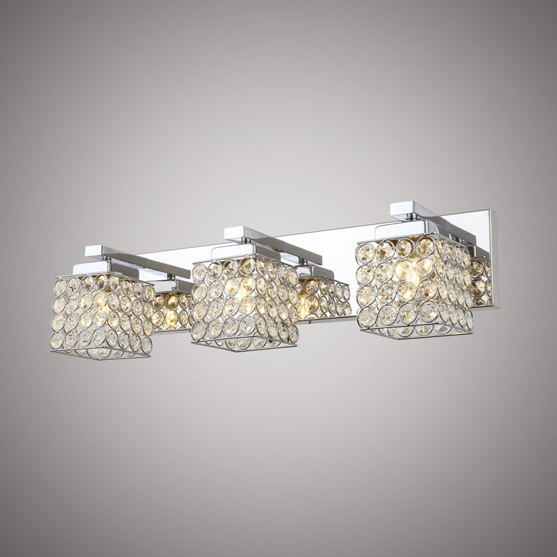 3 Lights Lane Vanity Light Polished Chrome  Dimmable 150W