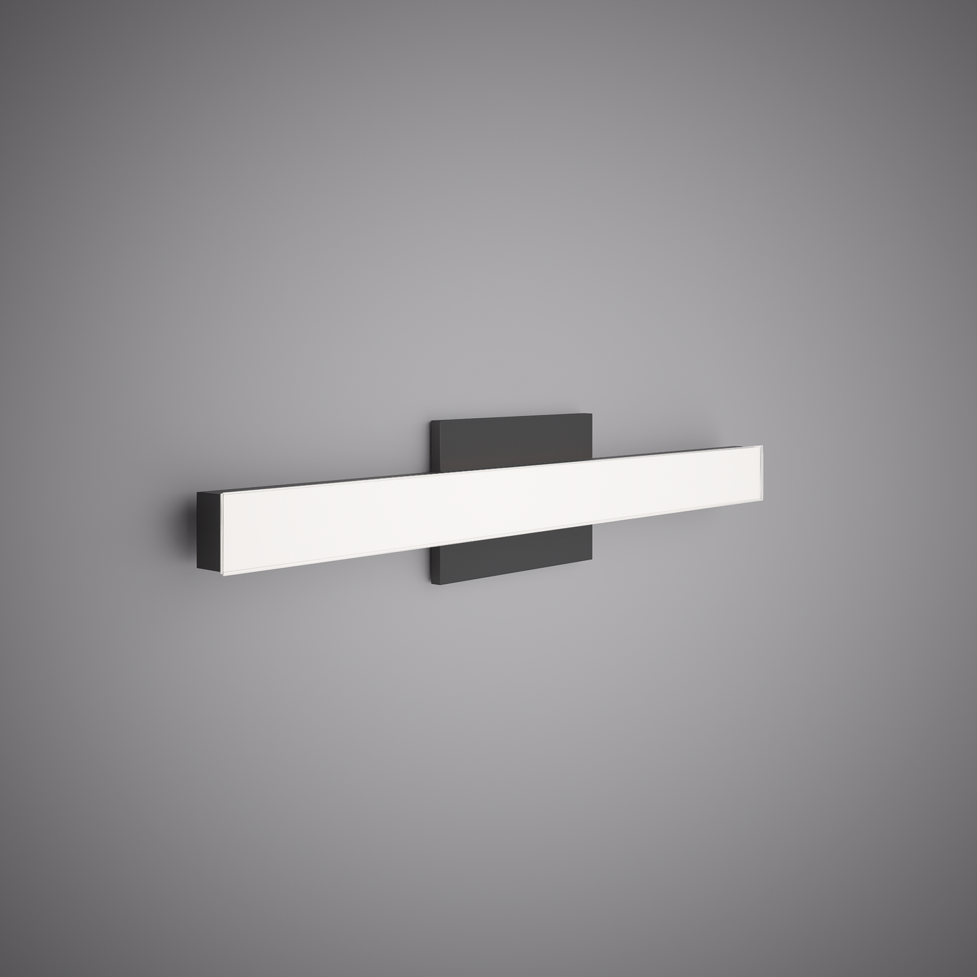 Cloud 24-in Wall/Vanity Matte Black  Dimmable 30W