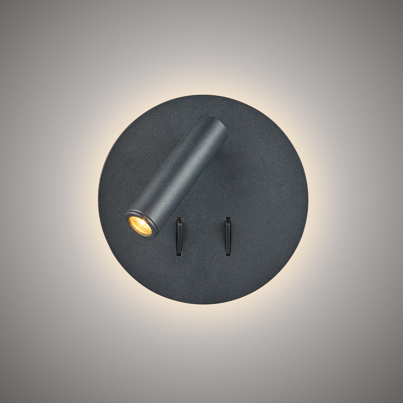 Bronx Bedside Wall Light Matte Black  Dimmable 8W