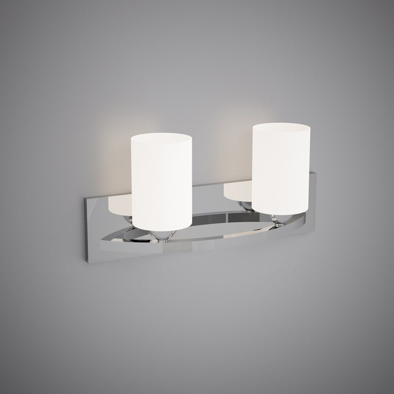 2 Lights Kora 18-in Vanity Light Polished Chrome  Dimmable 120W