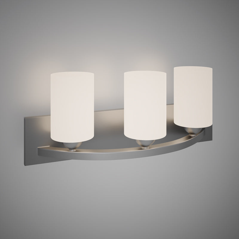3 Lights Kora 24-in Vanity Light Brushed Nickel  Dimmable 180W