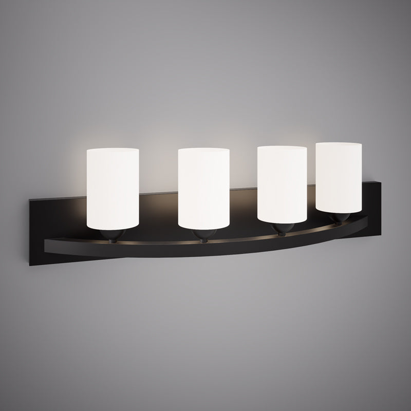 4 Lights Kora 32-in Vanity Light Matte Black  Dimmable 240W