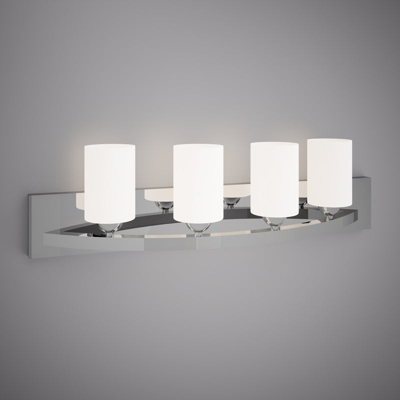 4 Lights Kora 32-in Vanity Light Polished Chrome  Dimmable 240W
