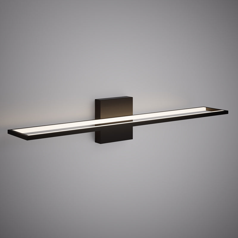 Led 24-in Wall/Vanity Light Black  Dimmable 22W