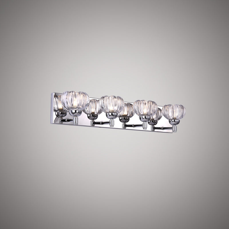 4 Lights Lotus 24-in Vanity Light Chrome  Dimmable 200W