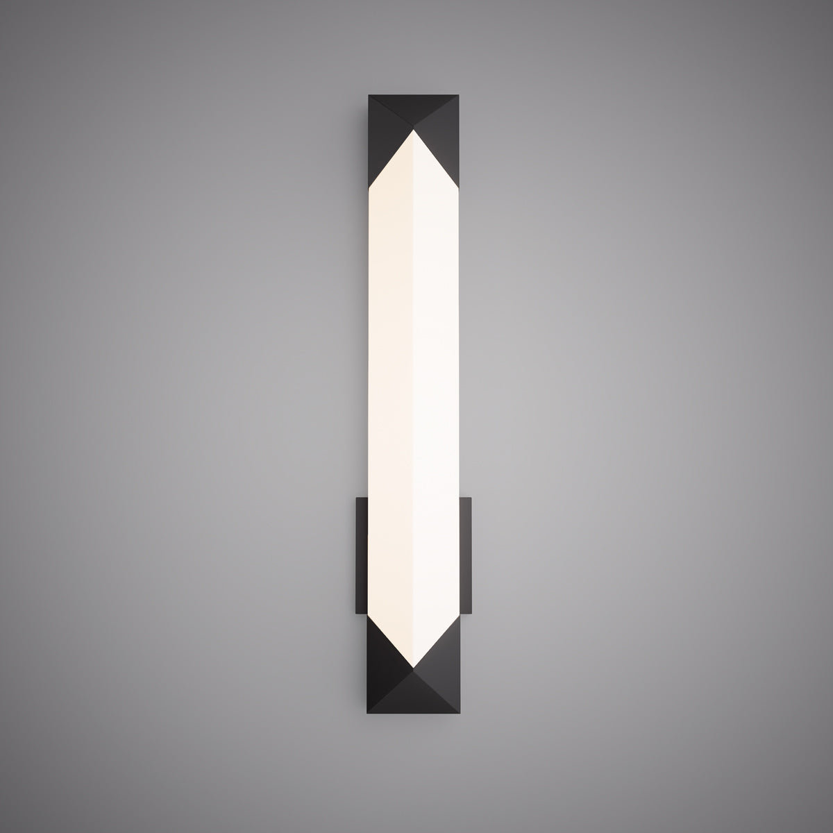 24-inch Matte Black Dimmable LED Vanity Light