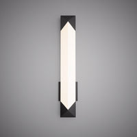 24-inch Matte Black Dimmable LED Vanity Light