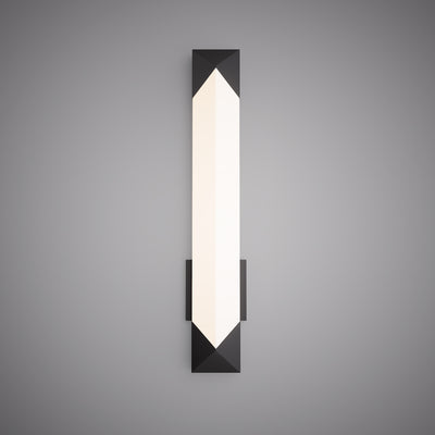24-inch Matte Black Dimmable LED Vanity Light