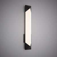 24-inch Matte Black Dimmable LED Vanity Light