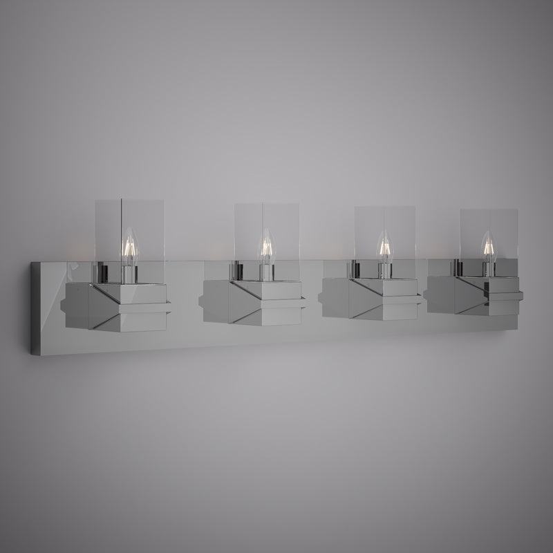 4 Lights Aries 4-light Vanity Light Polished Chrome  Dimmable 160W