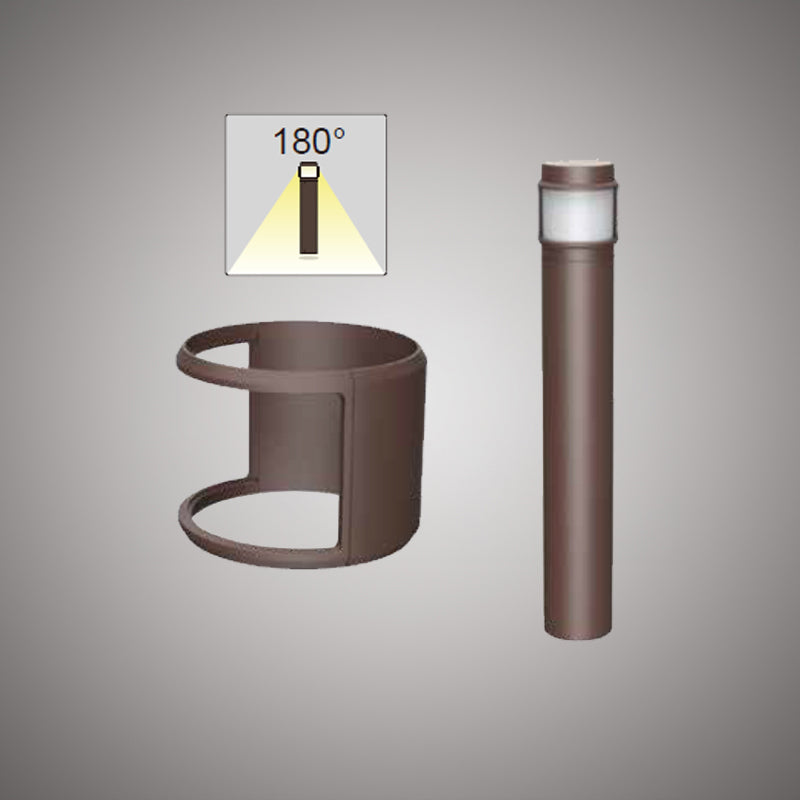 Matte Black 180-Degree Spill Shield for Arctic Bollard Lights
