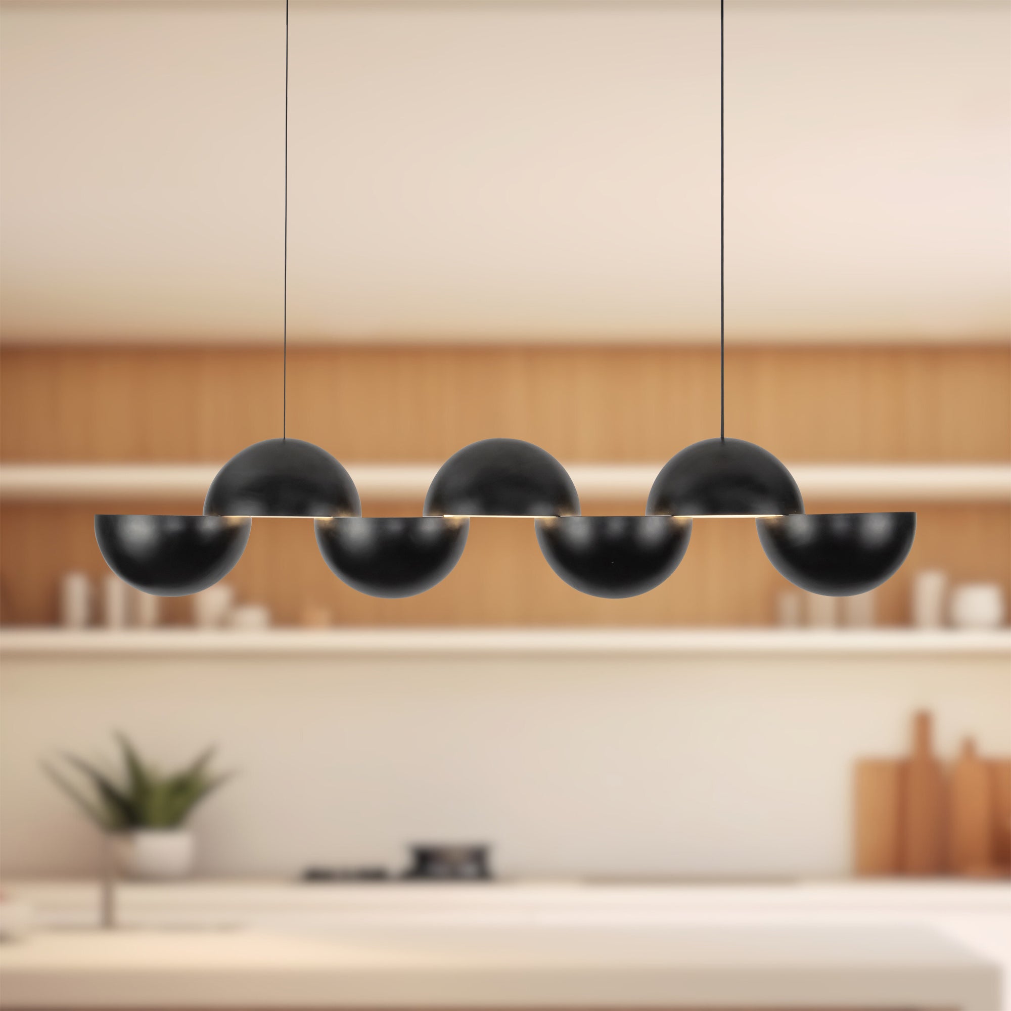 Void 41-in Steel Linear Pendant