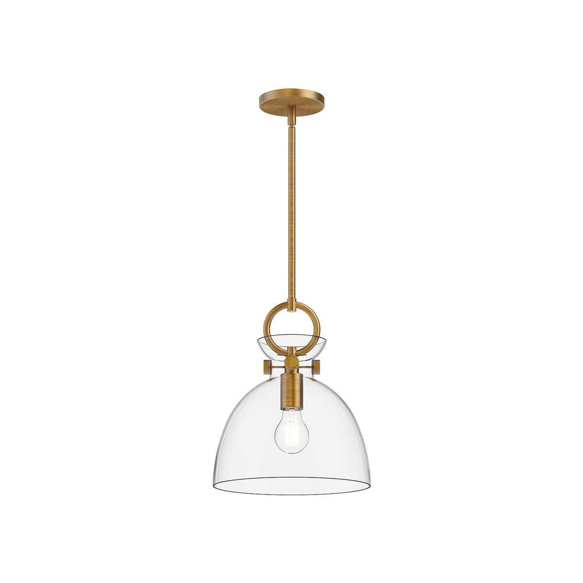 Waldo 11-in 1 Light Clear Glass Socket Pendant