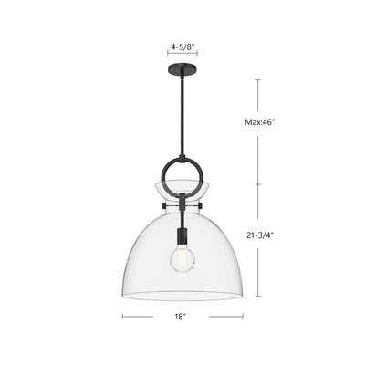 Waldo 1 Light 18-in Pendant