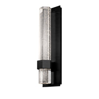 Warwick 15-in Aluminum Steel Crystal Wall Sconce