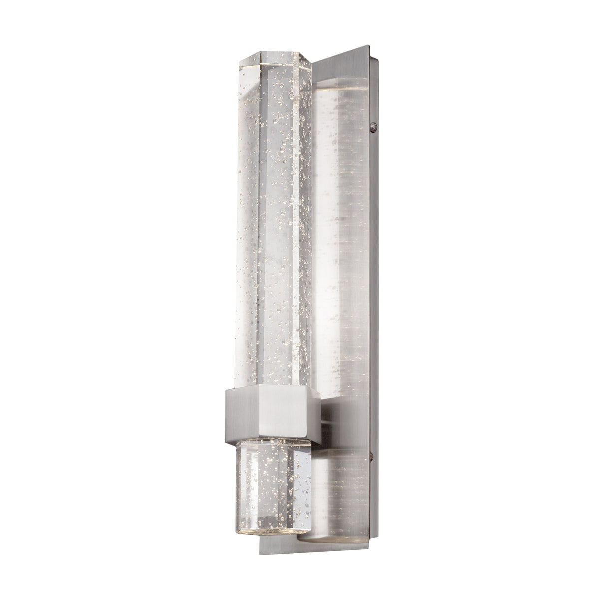 Warwick 15-in Aluminum Steel Crystal Wall Sconce