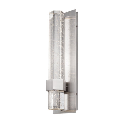 Warwick 15-in Aluminum Steel Crystal Wall Sconce