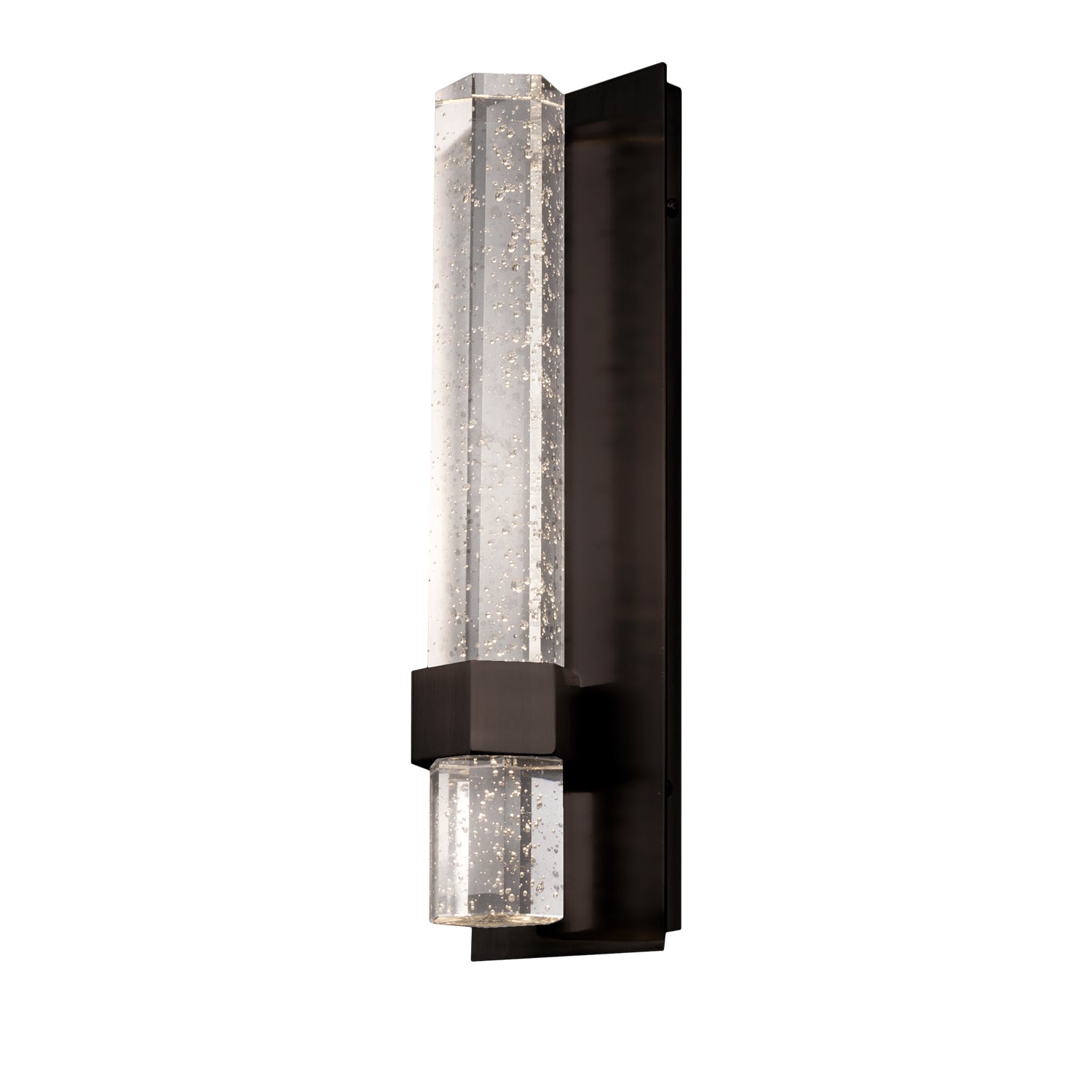 Warwick 15-in Aluminum Steel Crystal Wall Sconce