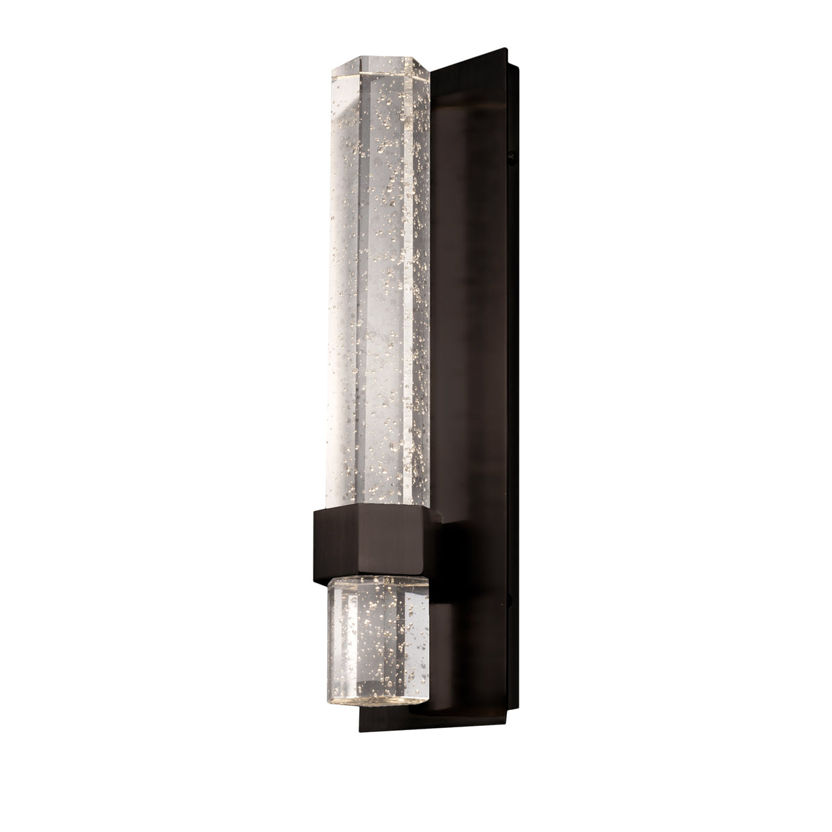 Warwick 15-in Aluminum Steel Crystal Wall Sconce