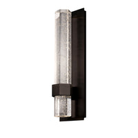Warwick 15-in Aluminum Steel Crystal Wall Sconce