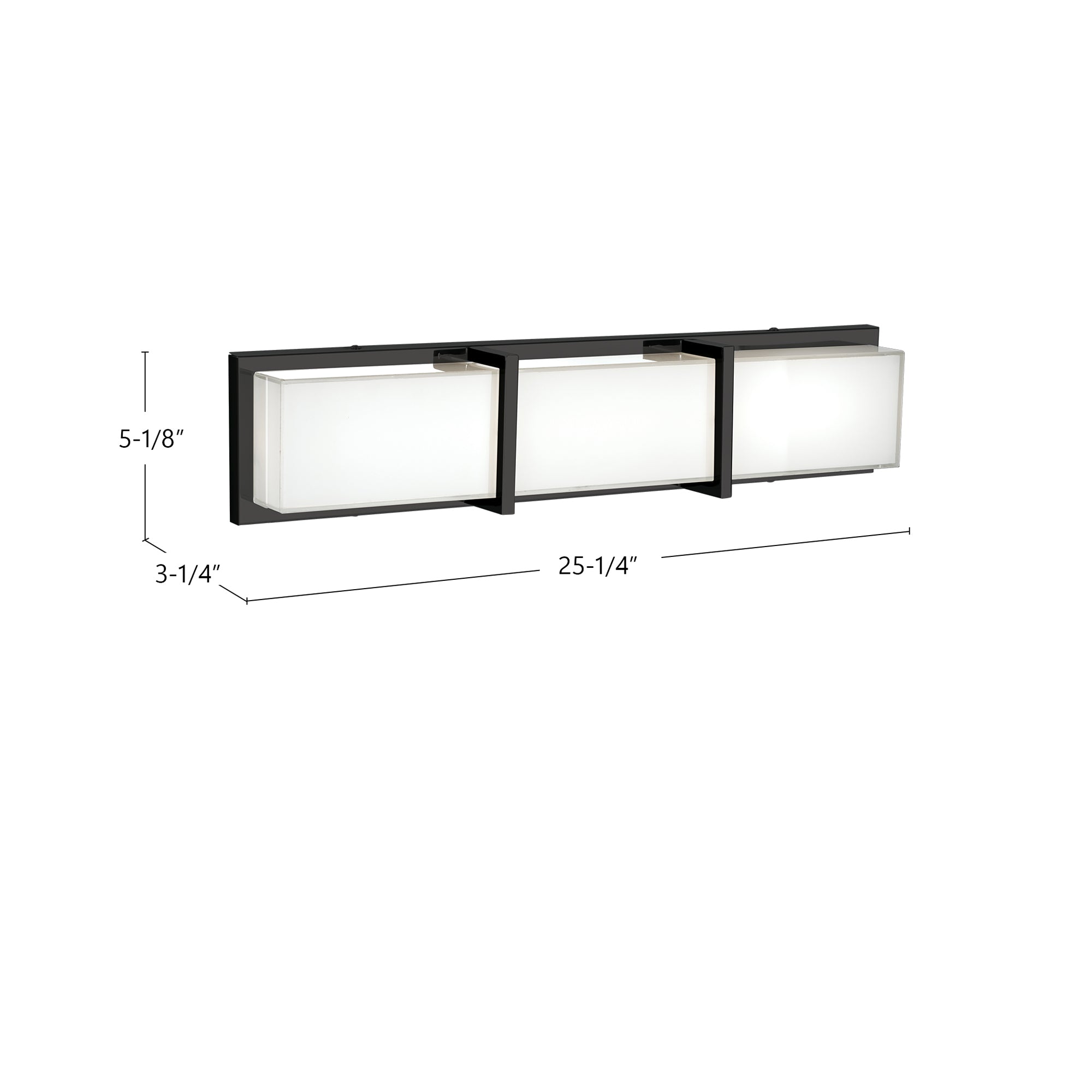 Watford 25-in Steel Vanity Light