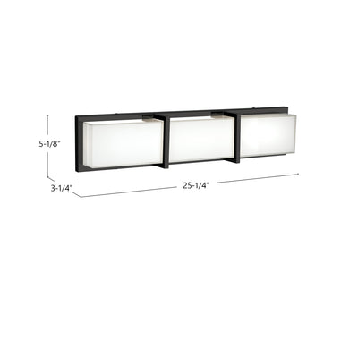 Watford 25-in Steel Vanity Light