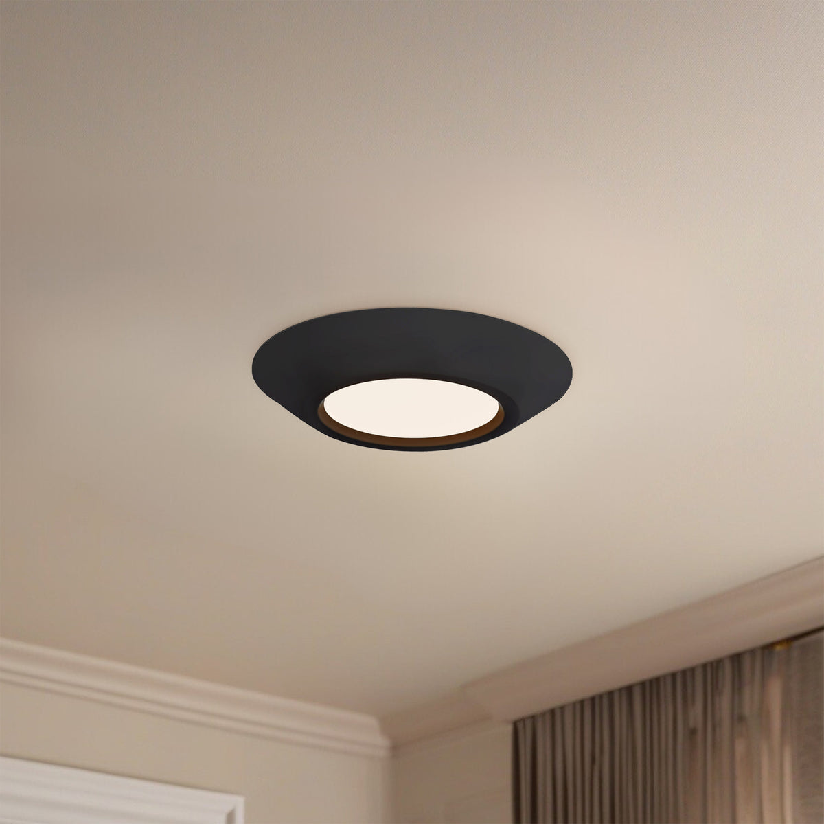 Weylo 6-in Steel Flush Mount