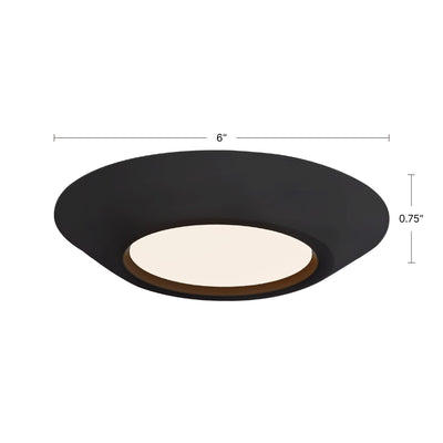 Weylo 6-in Steel Flush Mount