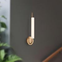 Wick 20-in Steel Stone Wall Sconce