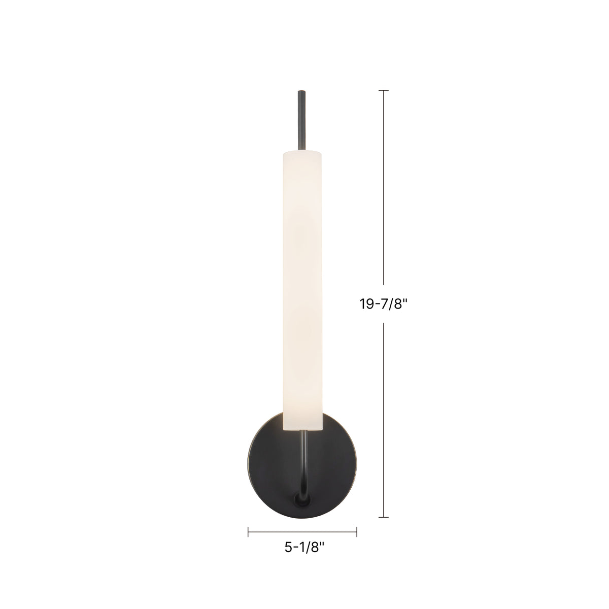 Wick 20-in Steel Stone Wall Sconce