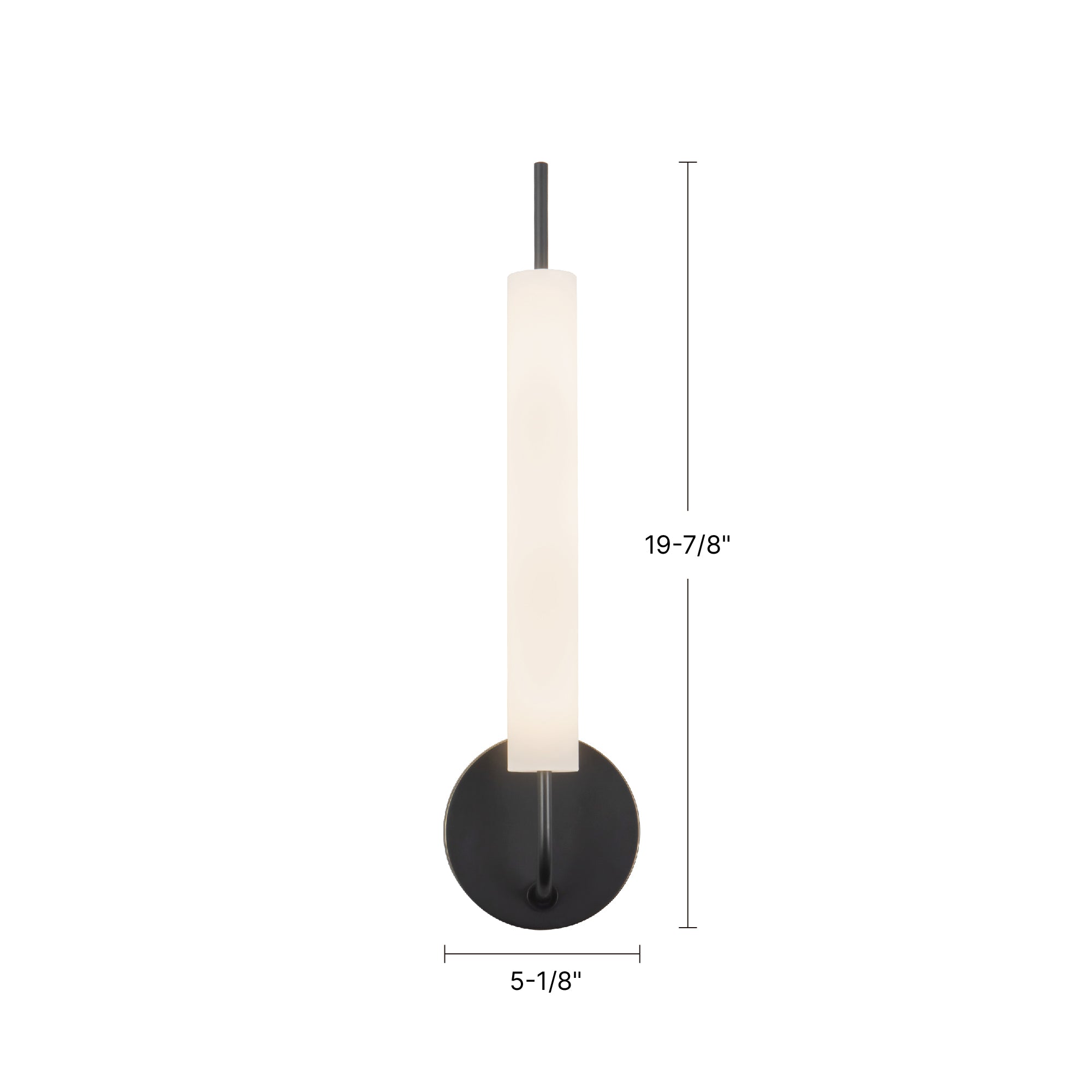 Wick 20-in Steel Stone Wall Sconce