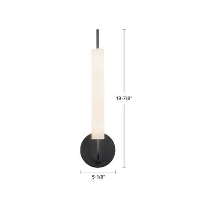 Wick 20-in Steel Stone Wall Sconce