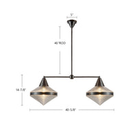 Willard 41-in Steel Linear Pendant