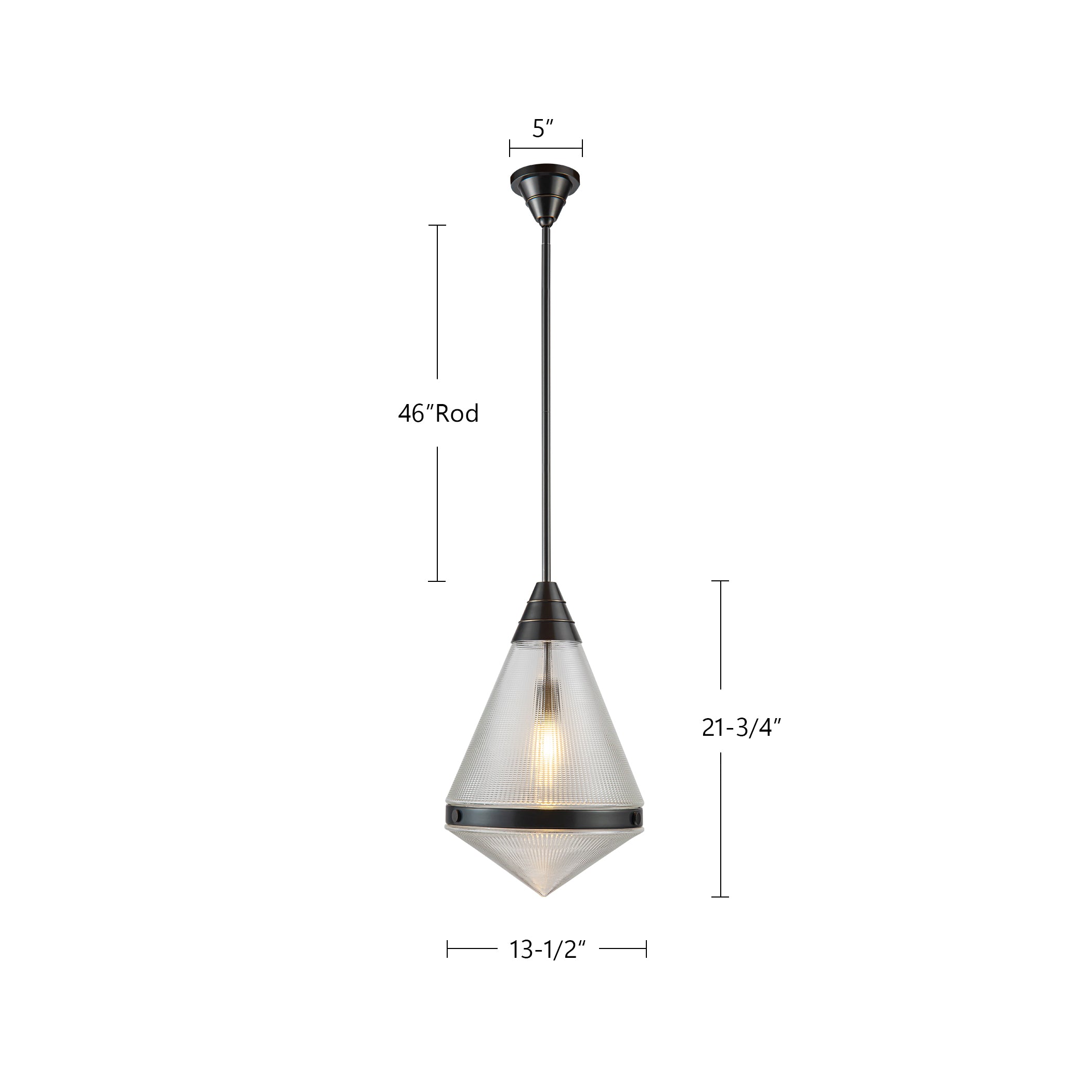 Willard 22-in Steel Pendant