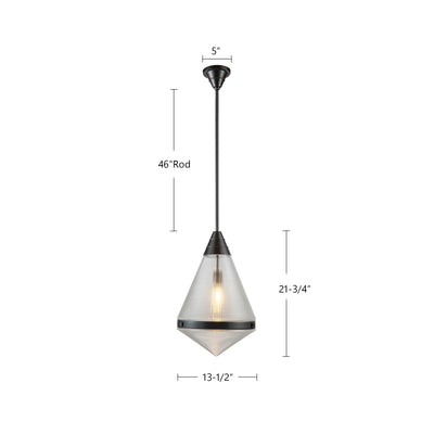 Willard 22-in Steel Pendant