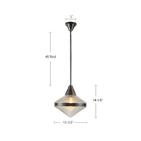 Willard 14-in Steel Pendant