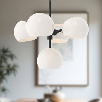 Willow 18-in Steel Chandelier
