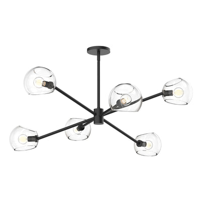 Willow 37-in Steel Chandelier