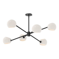 Willow 37-in Steel Chandelier