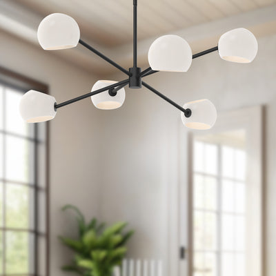 Willow 37-in Steel Chandelier