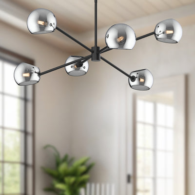 Willow 37-in Steel Chandelier