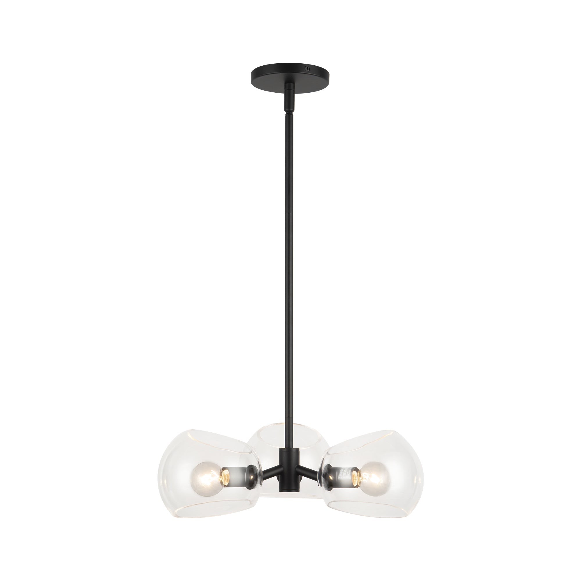 Willow 16-in 3 Lights Socket Pendant