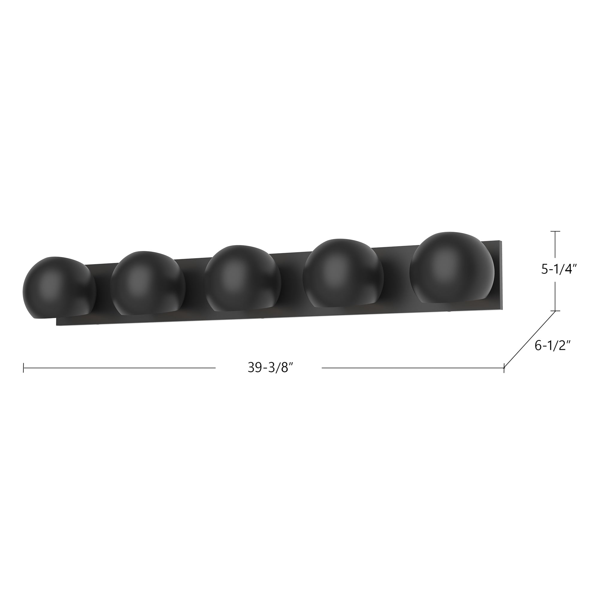 Willow 40-in Steel Vanity Light