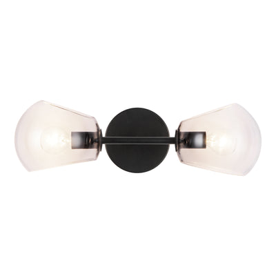 Willow 17-in 2 Lights Steel Vanity Light
