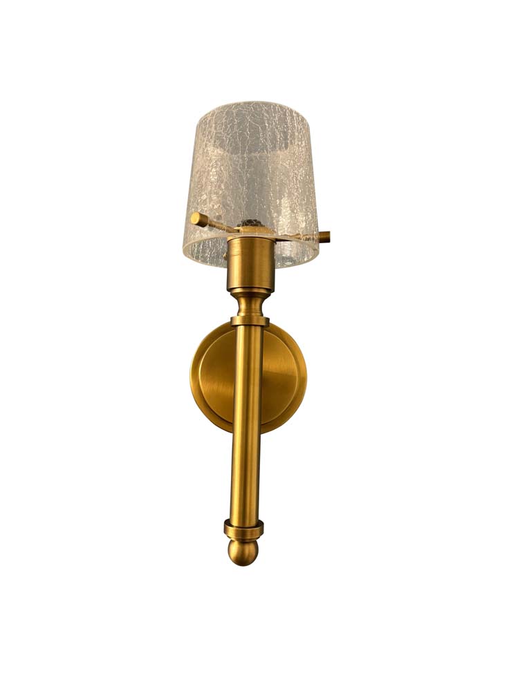 5-inch Brushed Brass Wall Sconce