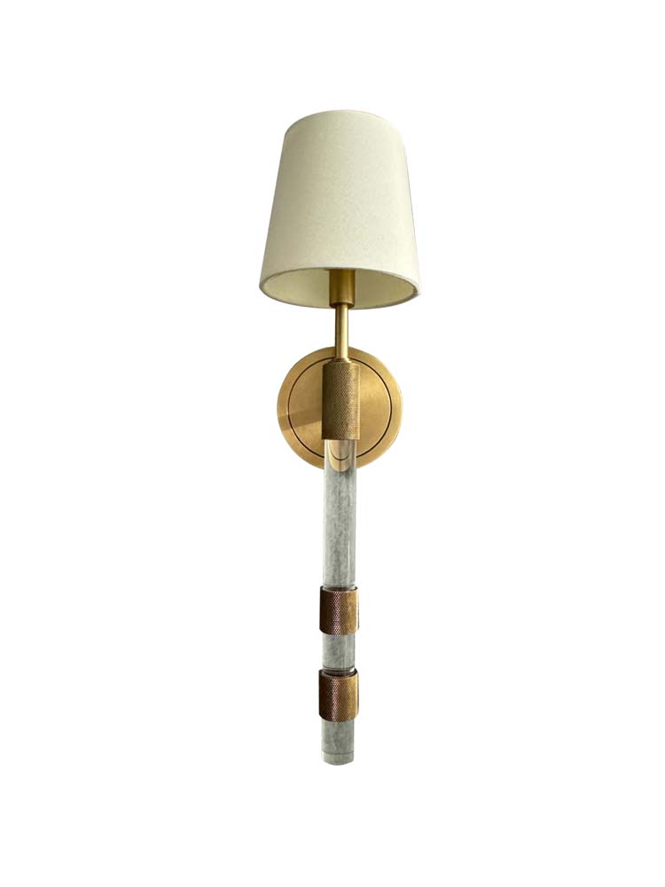 6-inch Brushed Brass LED Wall Sconce